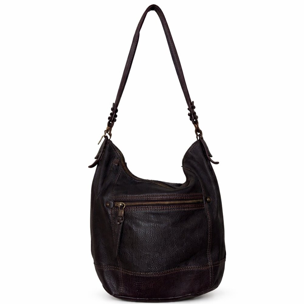The SAK Elegant Black Leather HOBO Shoulder Bag